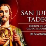 28 DE OCTUBRE DÍA DE SAN JUDAS TADEO