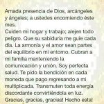 ORACIÓN INICIO DE MES