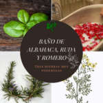 BAÑO DE ALBAHACA, RUDA Y ROMERO: TRES HIERBAS MUY PODEROSAS