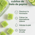 CUBITOS DE HIELO DE PEPINO